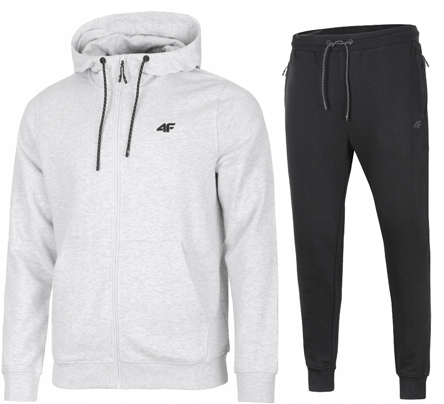 4F Męski Dres Bawełna Komplet Bluza Rozpinana Spodnie rozm XXXXL 4XL
