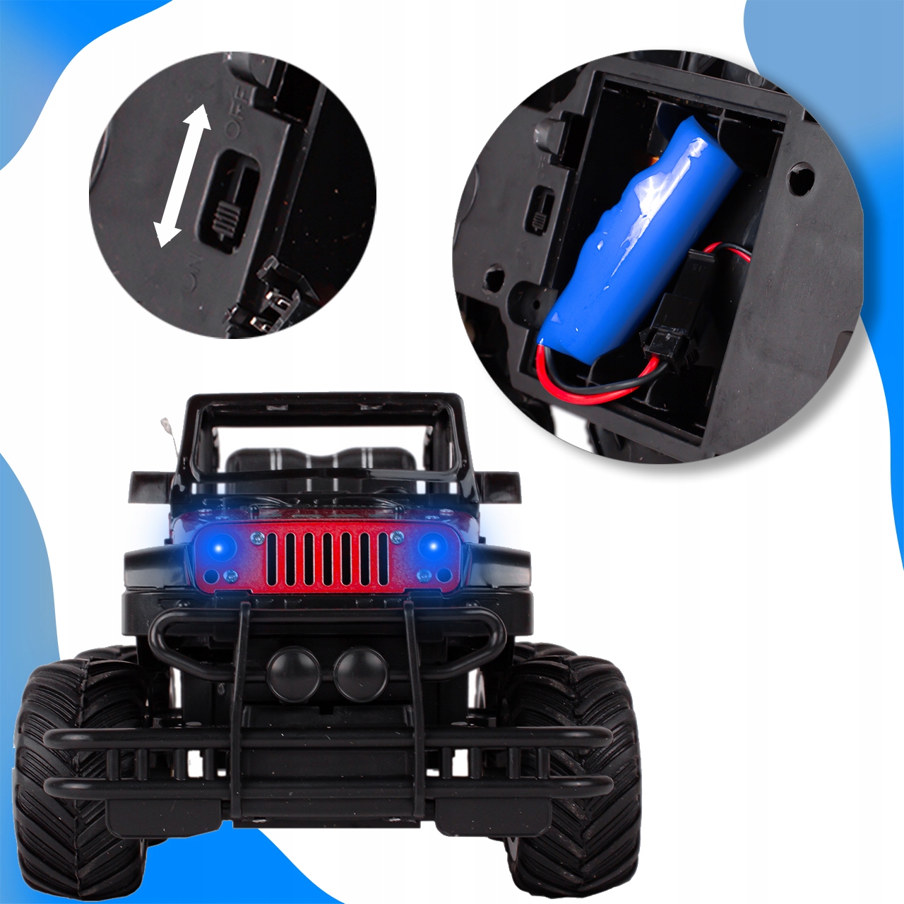 JEEP RC 1:20 METAL CONTROL OFF-ROAD CAR Вага виробу з упаковкою 0,556 кг