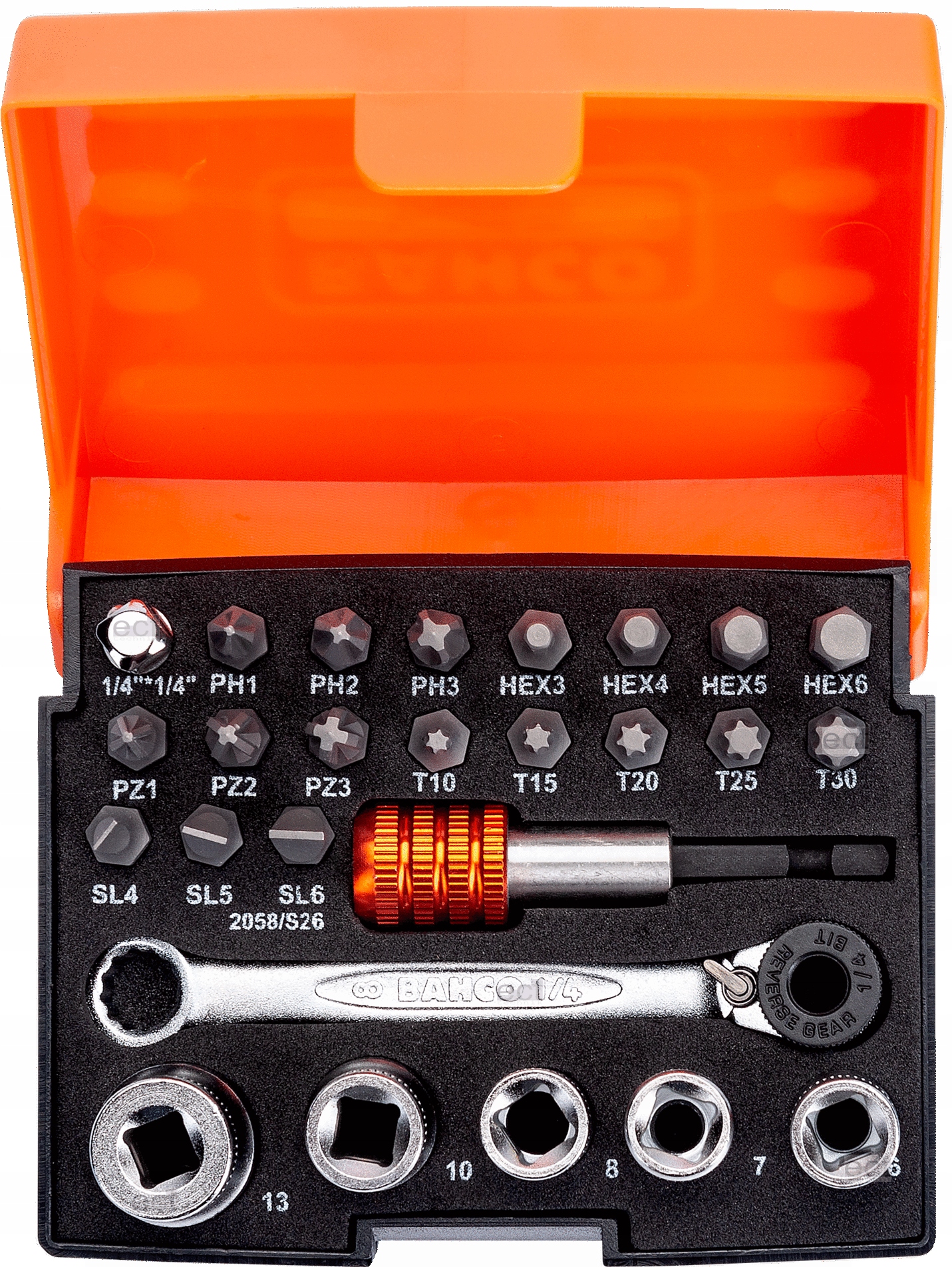 Bahco Sada bitů nástavce 1/4'' 26 ks. sada