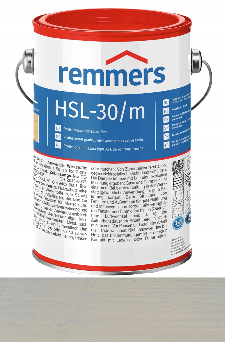 

Remmers HSL-30 lazura drewna Hk-Lasur 2,5L srebrno