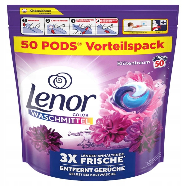 Lenor All-in1 kapsułki do prania kolor Amethyst 50 sztuk De