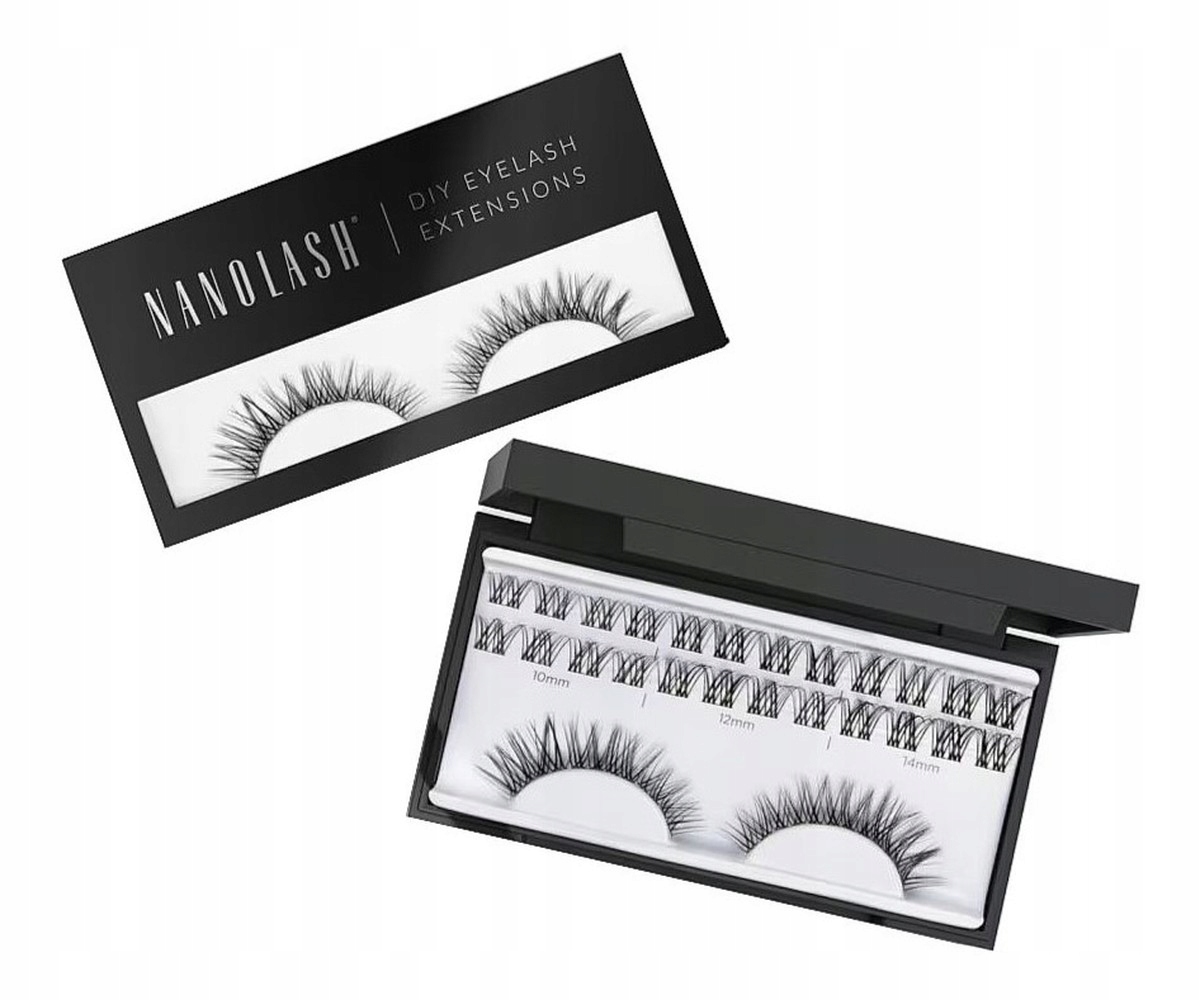 Nanolash Diy eyelash extensions umělé řasy v trsech charm 36 Ks.