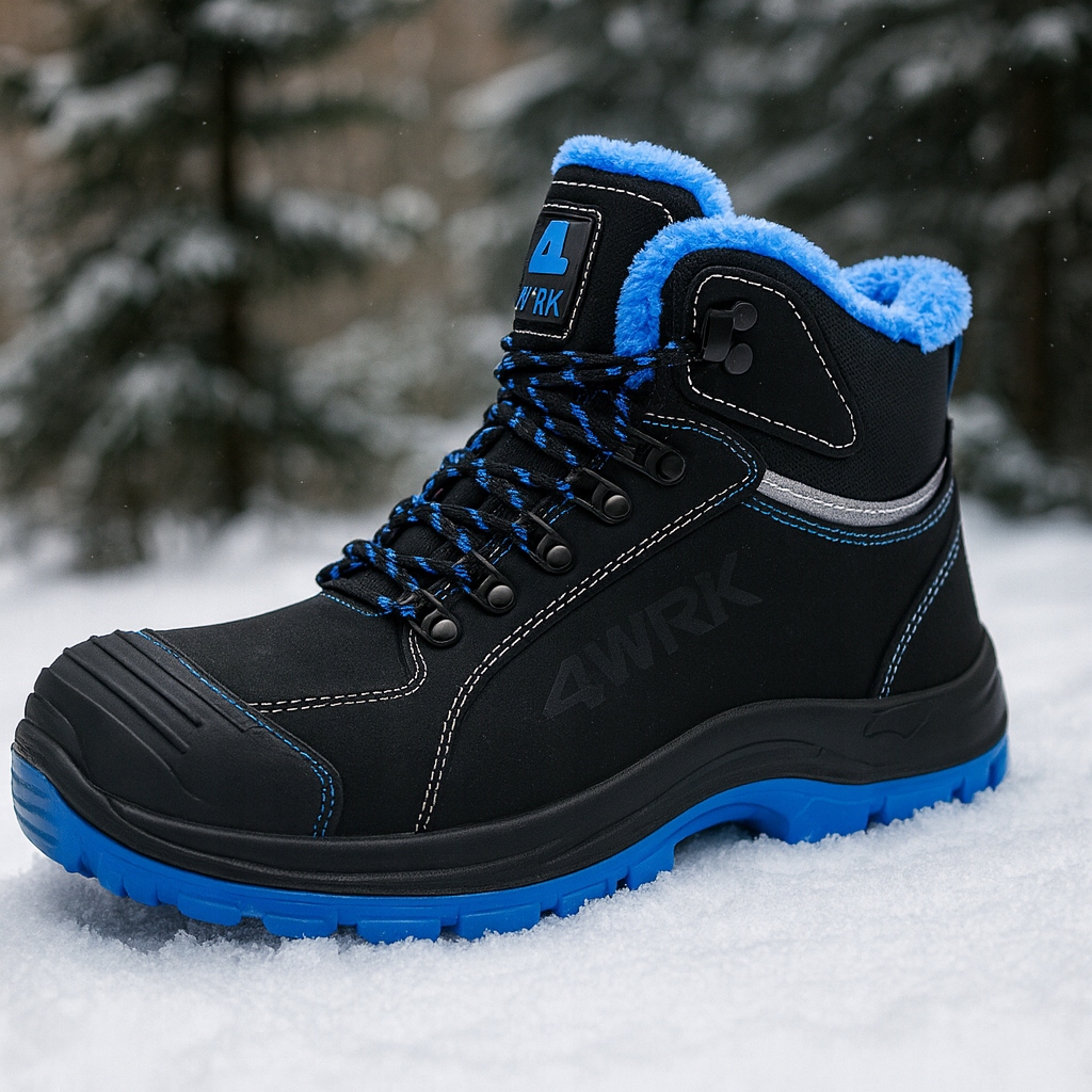 ZIMOWE BUTY ROBOCZE TRZEWIKI WODOODPORNE OBUWIE OCIEPLANE FUTREM S3 R.43 Marka 4WRK