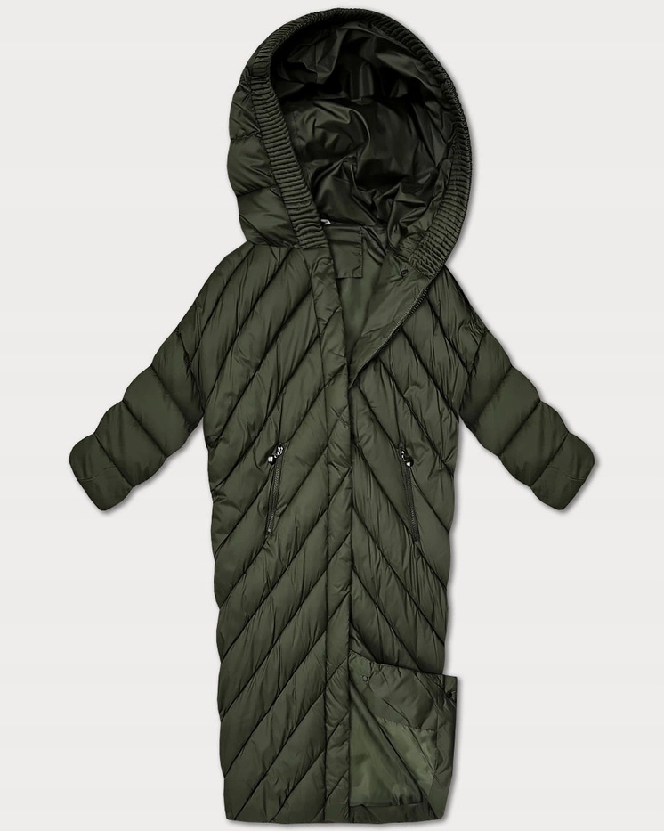 Zimní Zimní Bunda 6026 Khaki L (40)