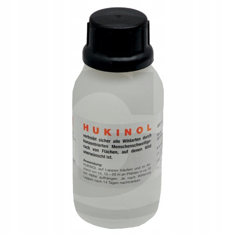 Odstraszacz zapachowy dzików Hukinol butelka 30 ml z zawieszką