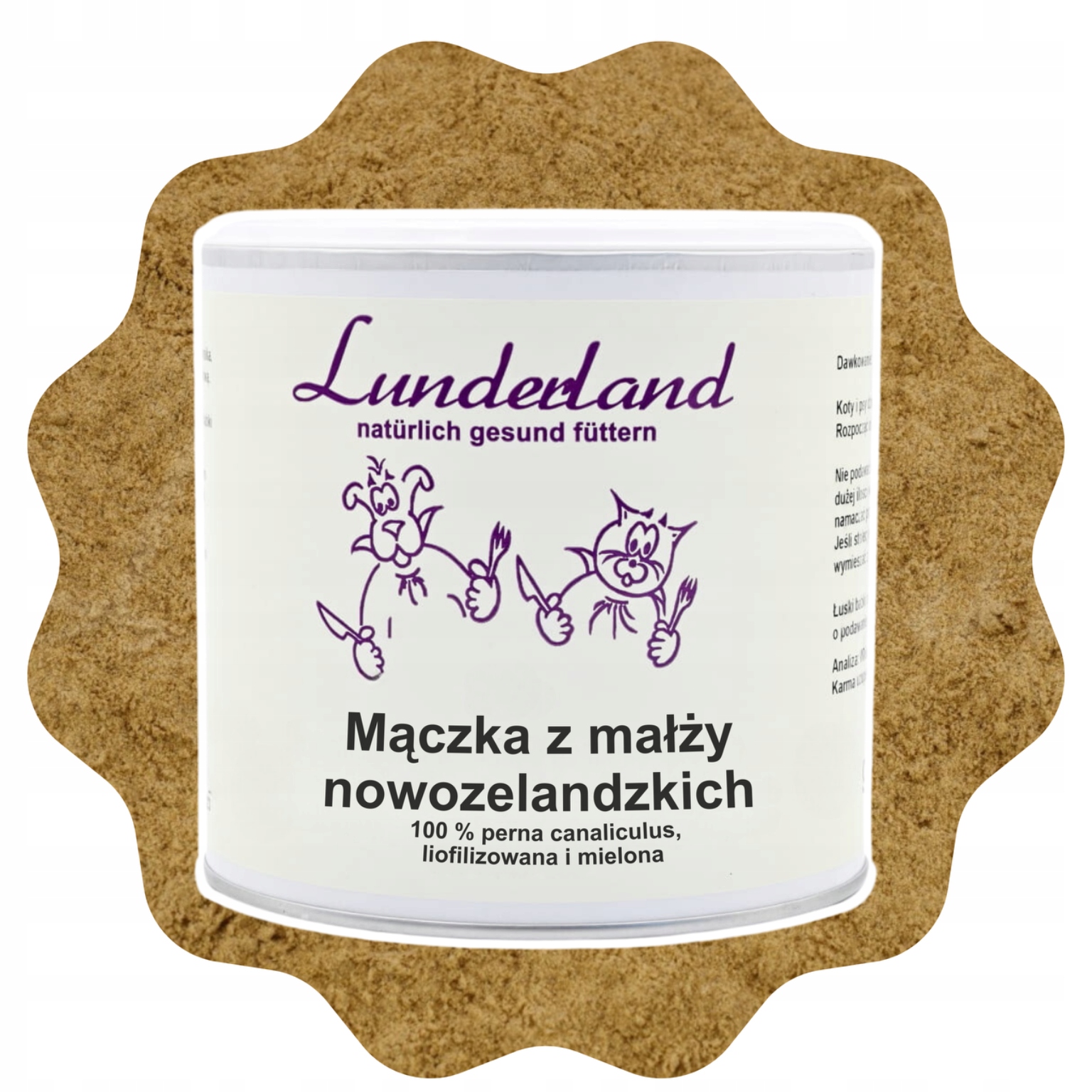 Levně Lunderland Novozélandská moučka z mušlí 250 g