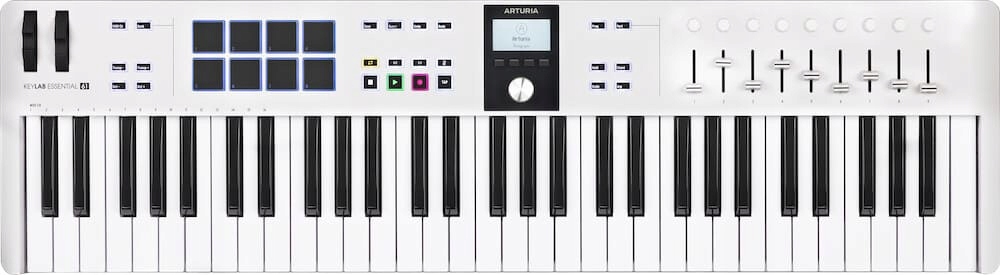 Arturia KeyLAB Essential 61 MK3 White - klawiatura MIDI