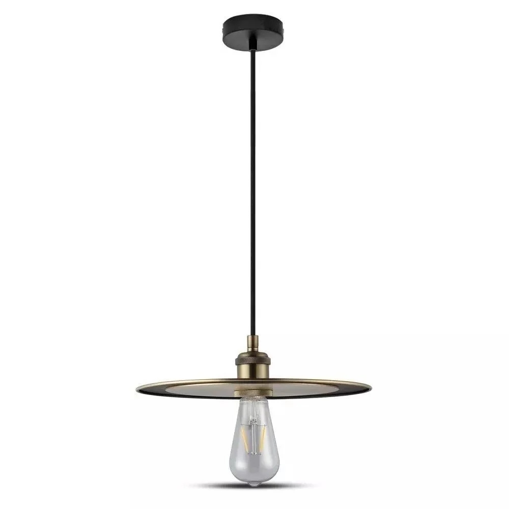 Závěsná bodová lampa růžové zlato kulatá 30 cm nad stůl ostrov bar V-tac