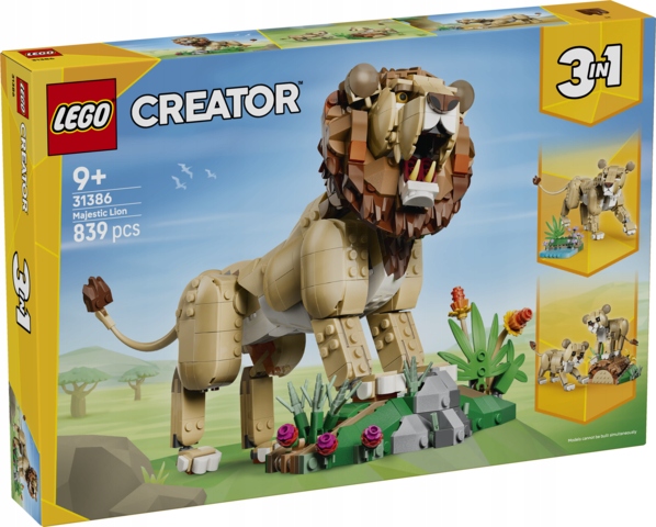 Lego (r) Creator 31386 Divoká Zvířata: Hrdý Lev