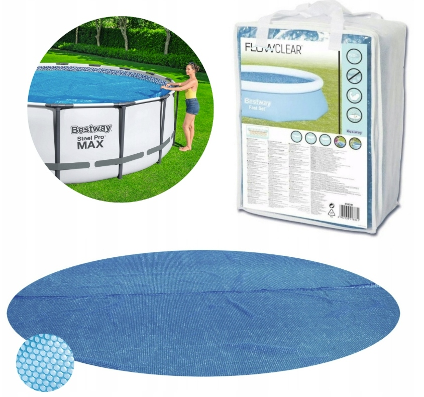 Krycí Plachta Solární Plachty Na Bazén 366 CM Od Bazénu Bestway 58242