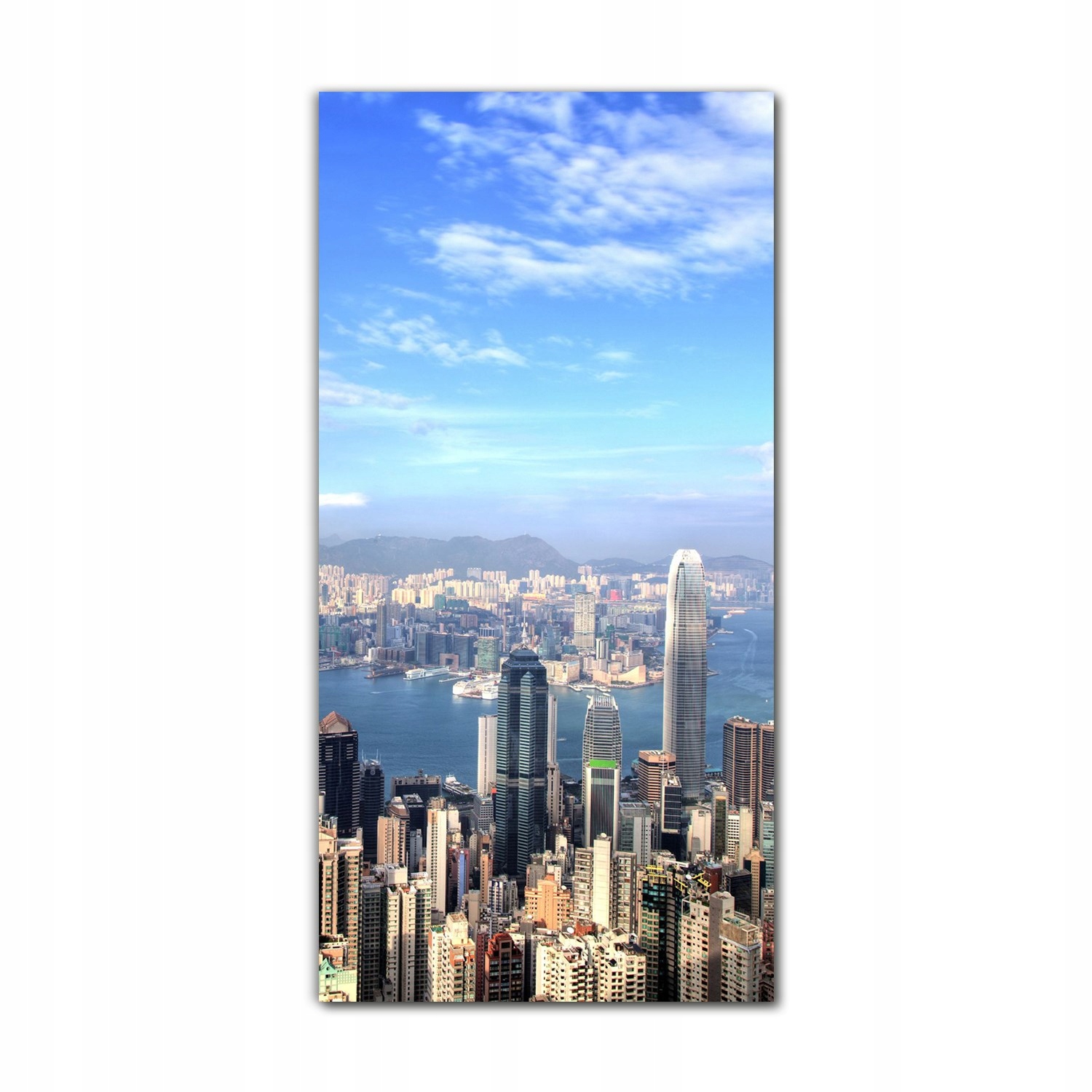 

Foto-obraz szklany do salonu 70x140 Rzeka Hongkong