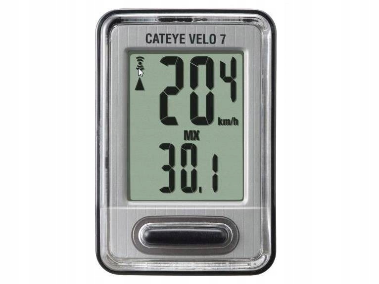 Licznik rowerowy Cateye Velo 7 funkcji auto start stop