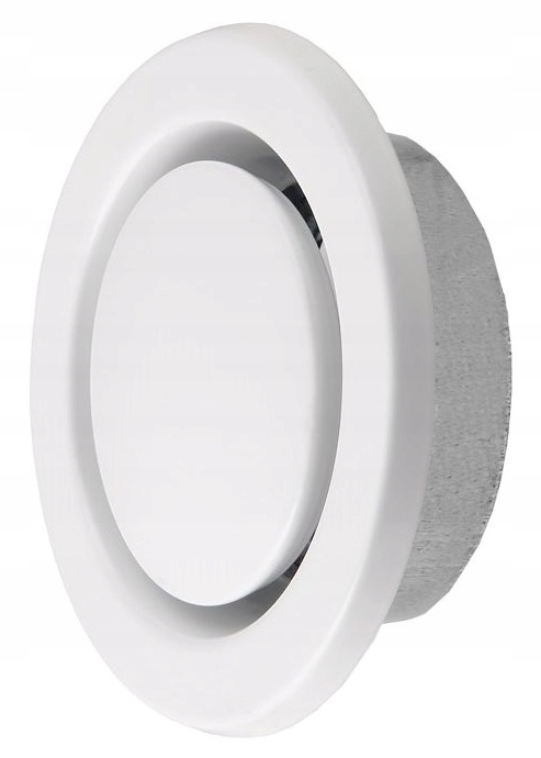 ANEMOSTAT WYWIEWNY 125mm BIAŁY Z RAMKĄ + OPASKA Kod producenta EVF-125