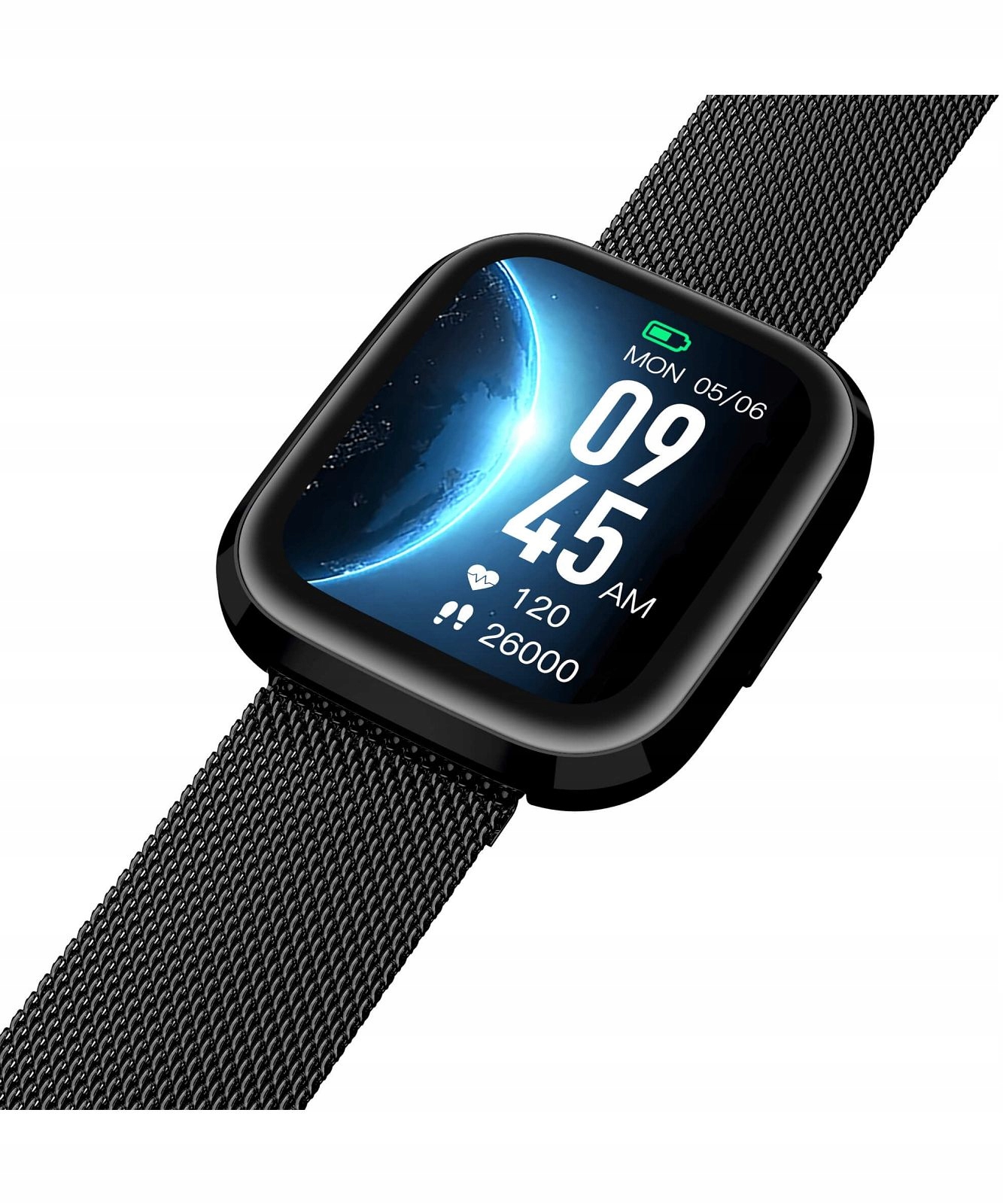 Smartwatch Garett GRC STYLE Black Steel Multifunkcje Kolor czarny