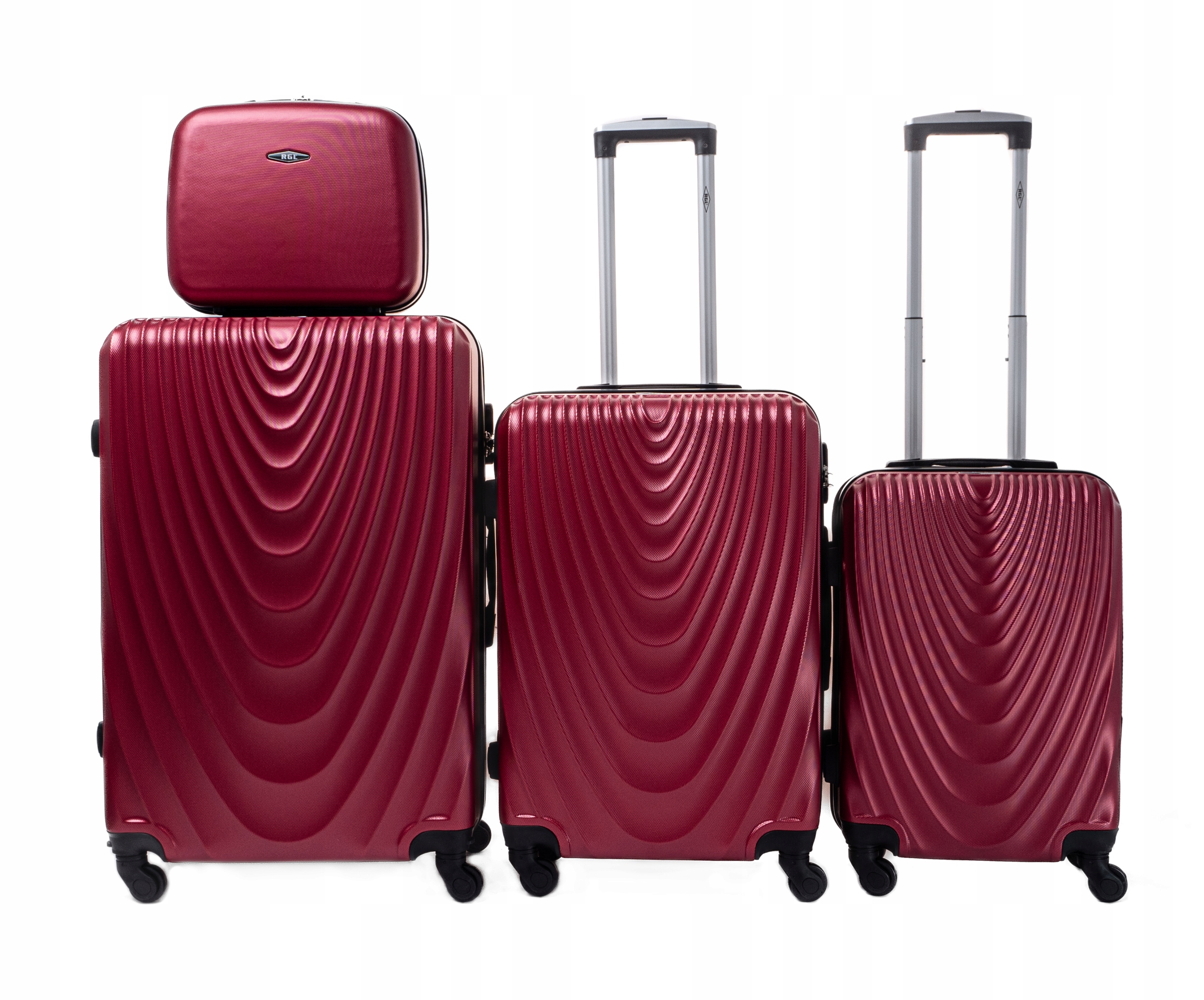 ZESTAW WALIZEK XXL XL L 3w1 + KUFEREK BAGAŻ KÓŁKA Marka RGL