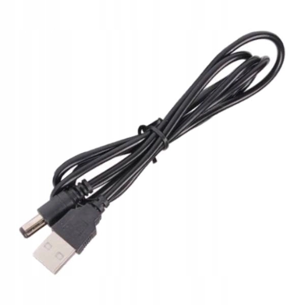 Kabel Zasilający 5V DC 5.5/2.1mm Przewód Przejściówka Usb na DC 100cm