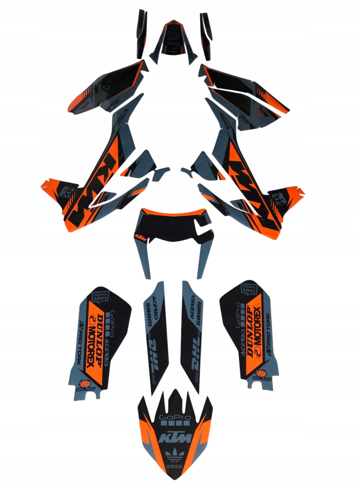 Ktm Exc excf 17-19, kryt Grey Factory, Cubamoto