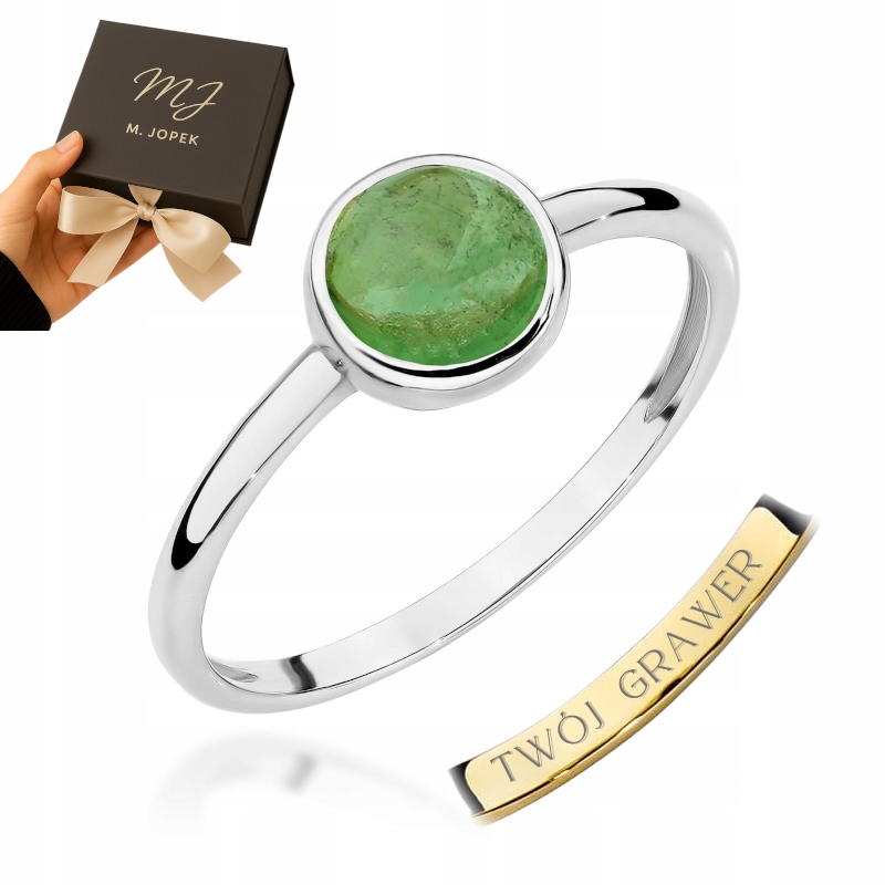 Prstýnek Z Bílého Zlata 585 S Gravírování 1,00 Kara