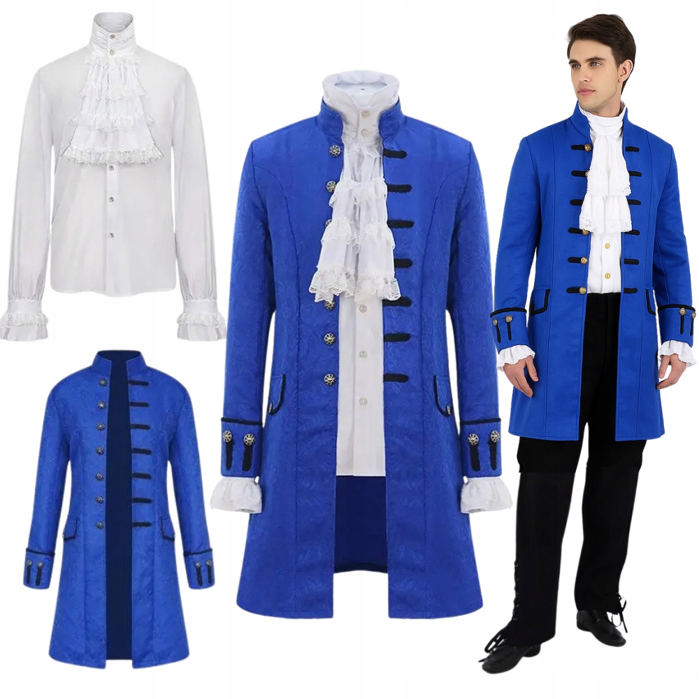 Kostým Šlechtic Frak Košile Princ Aristokrat Soudce Barok Lord L XL