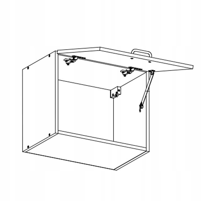 SZAFKA WISZĄCA UCHYLNA G60KN SYCYLIA orzech Marka Gała Meble