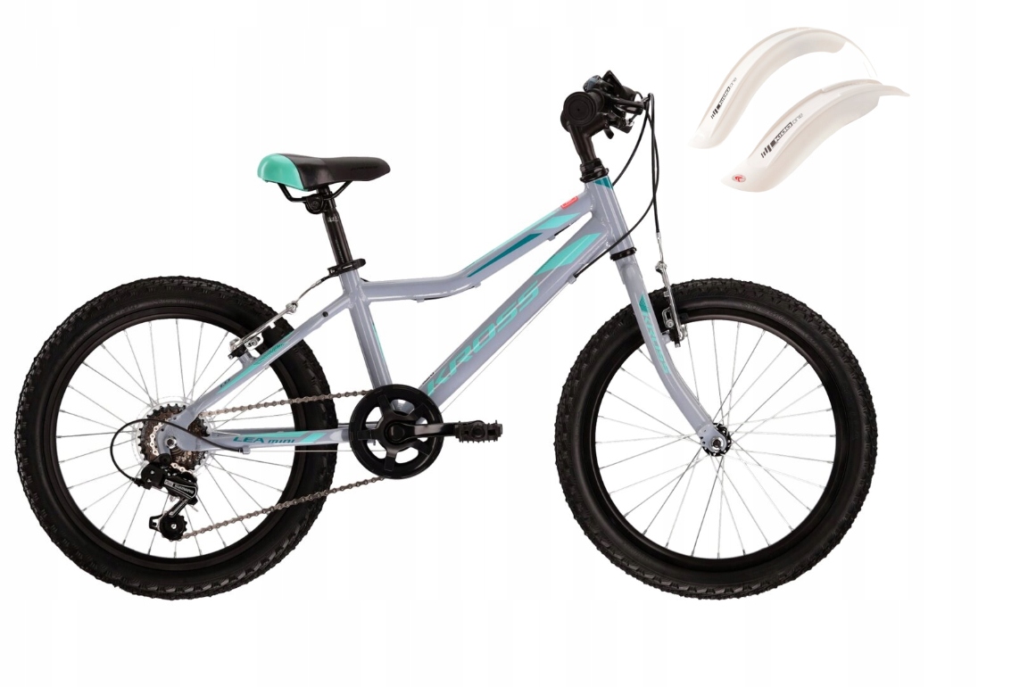 Zestaw Rower Kross Lea Mini 1.0 Koło 20" Szary zestaw błotników