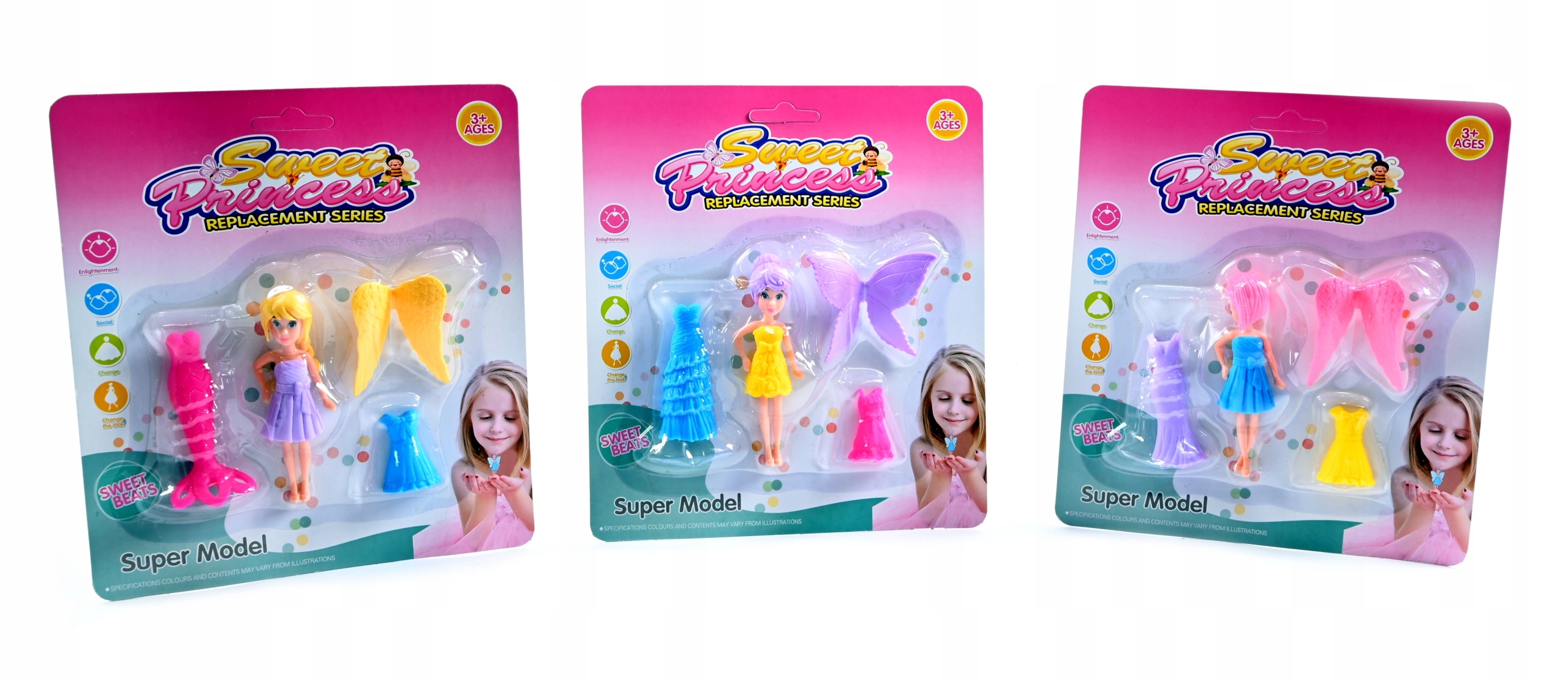 LALKA WRÓŻKA różne kolory mini laleczka Marka Midex