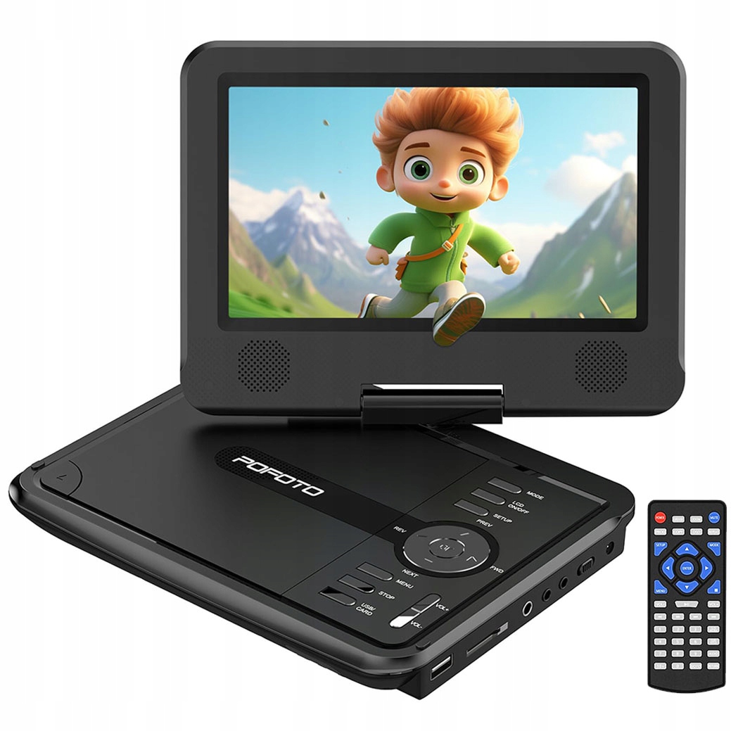 Multifunkční Přehrávač DVD 7" Hd LCD Přenosná Herní Konzole 2000 Mah