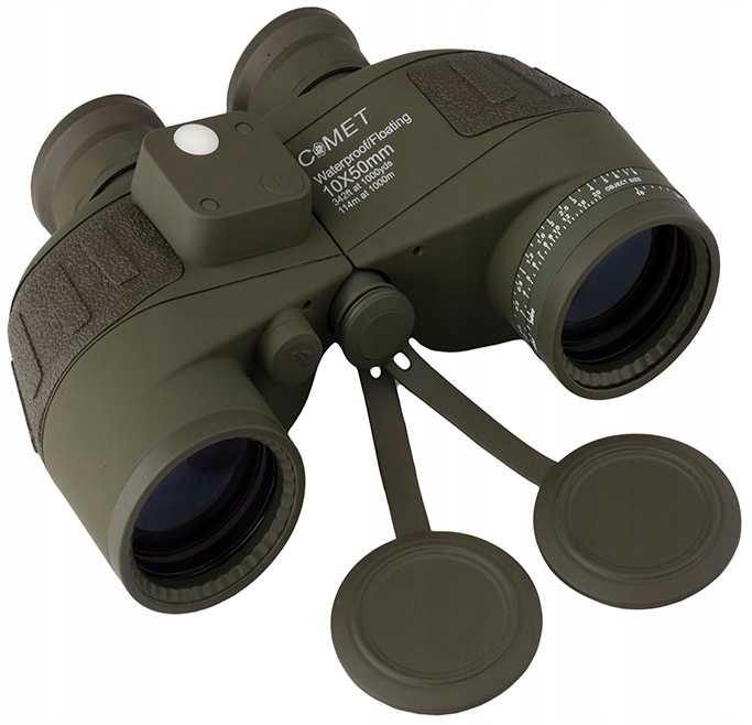 Lornetka Wojskowa Comet 10x50 Hd Żeglarska Kompas Myśliwska Turystyczna