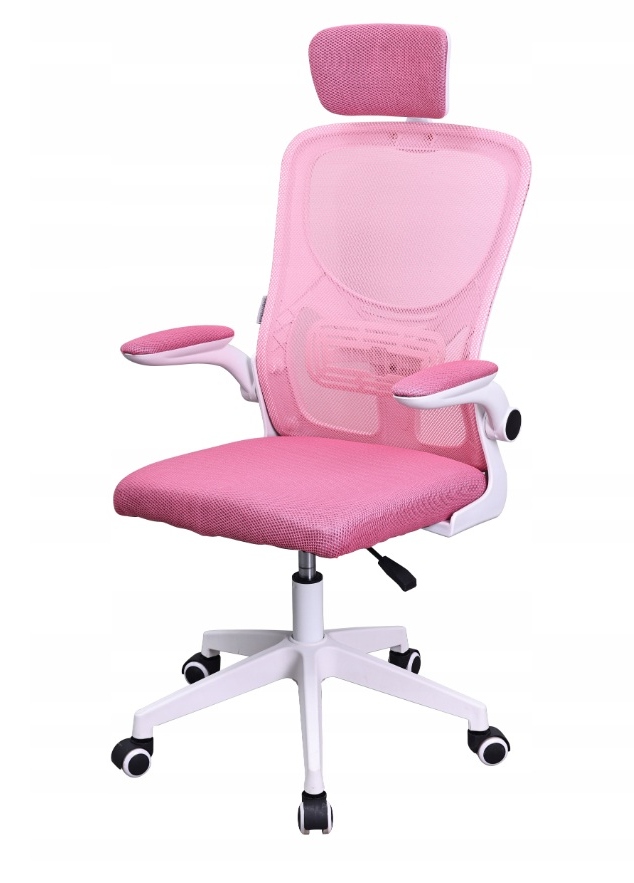 Ergonomická Otočná Kancelárska Stolička S Mikrosieťkou Fibi, Ružová