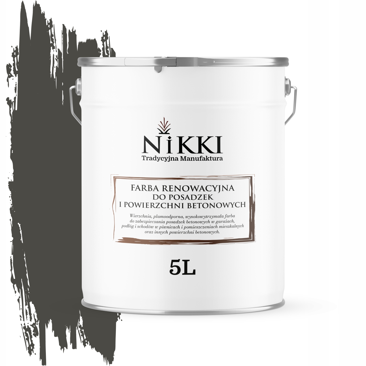 Farba Na Renováciu Betónových Podláh 5 L Šedá Tmavá RAL7022 Vysoký Lesk