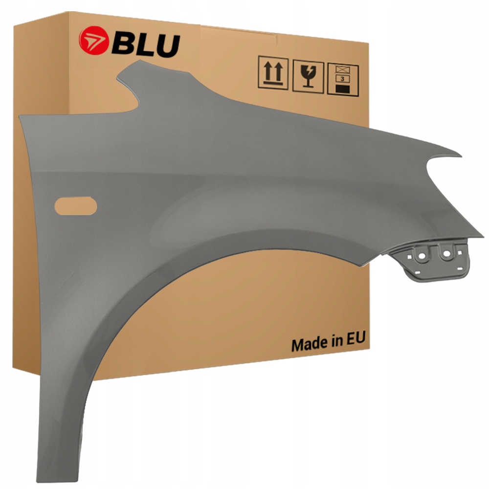 Blu Blatník Vw Caddy III 3 2K lift LH7W pravý šedý 10-15 přední s otvorem