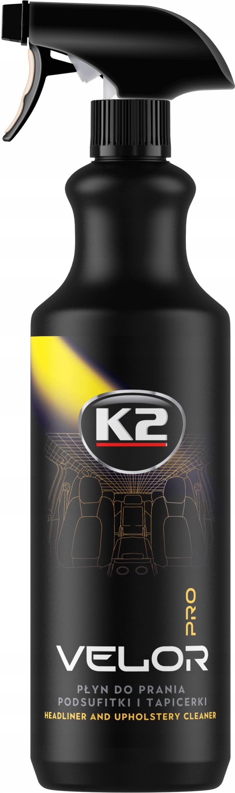 

K2 Velor Pro Płyn do mycia podsufitki tapicerki 1L