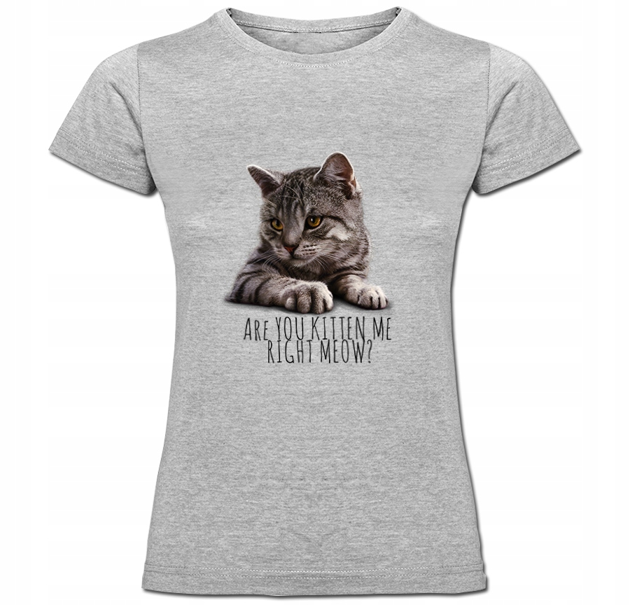 

Tshirt damski Kotek Koteczek Kitty Meow Napis M