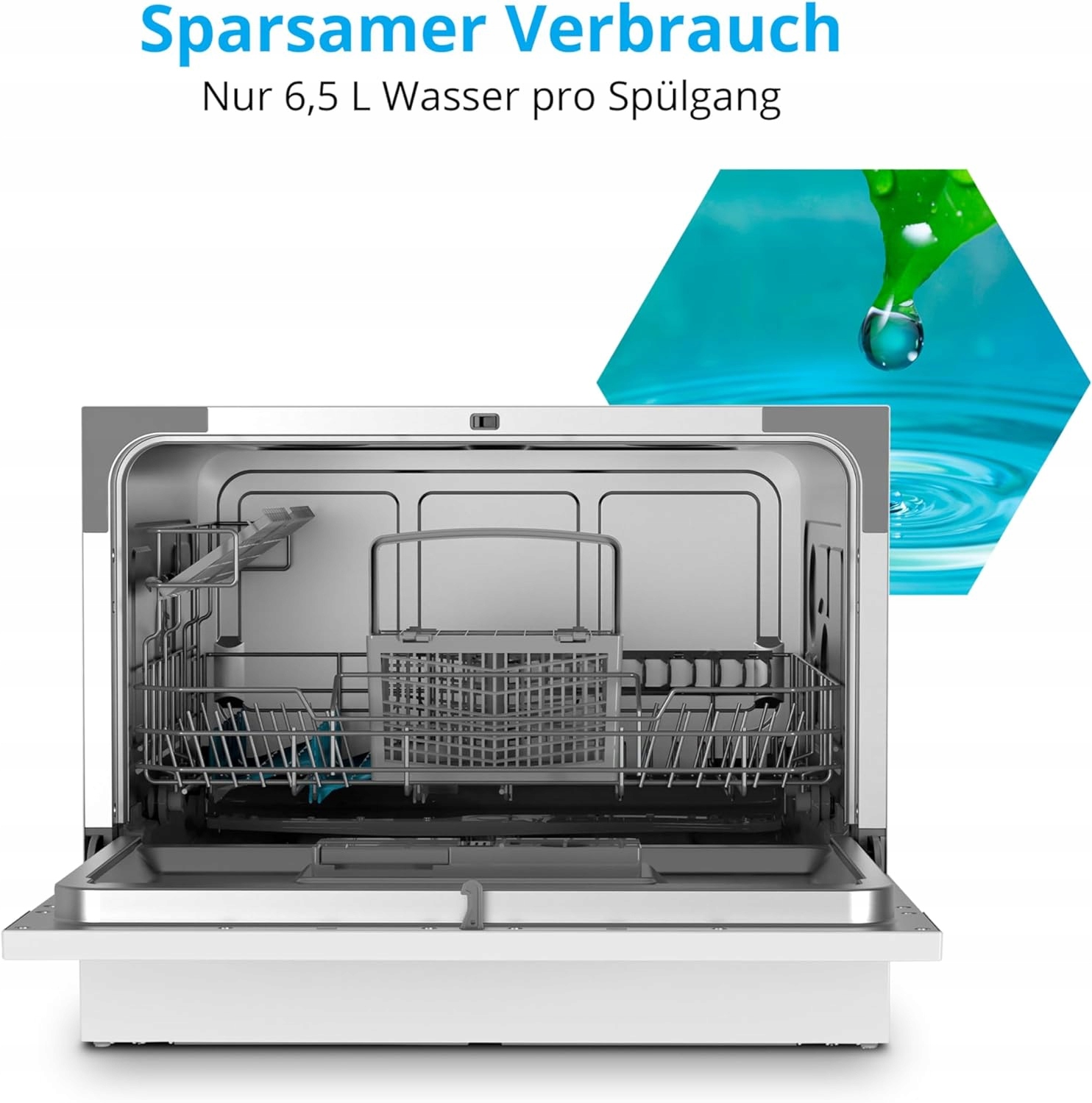 NIEMIECKA ZMYWARKA MEDION NABLATOWA STOŁOWA MAŁA 6 PROGRAMÓW MD37496 Model MD37210