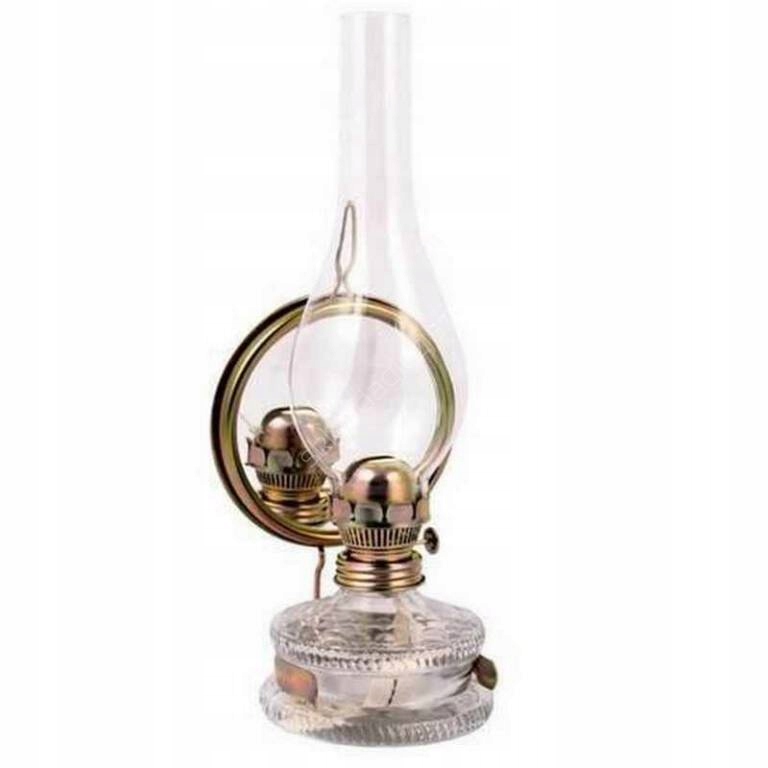 Petrolejová lampa se zrcadlem