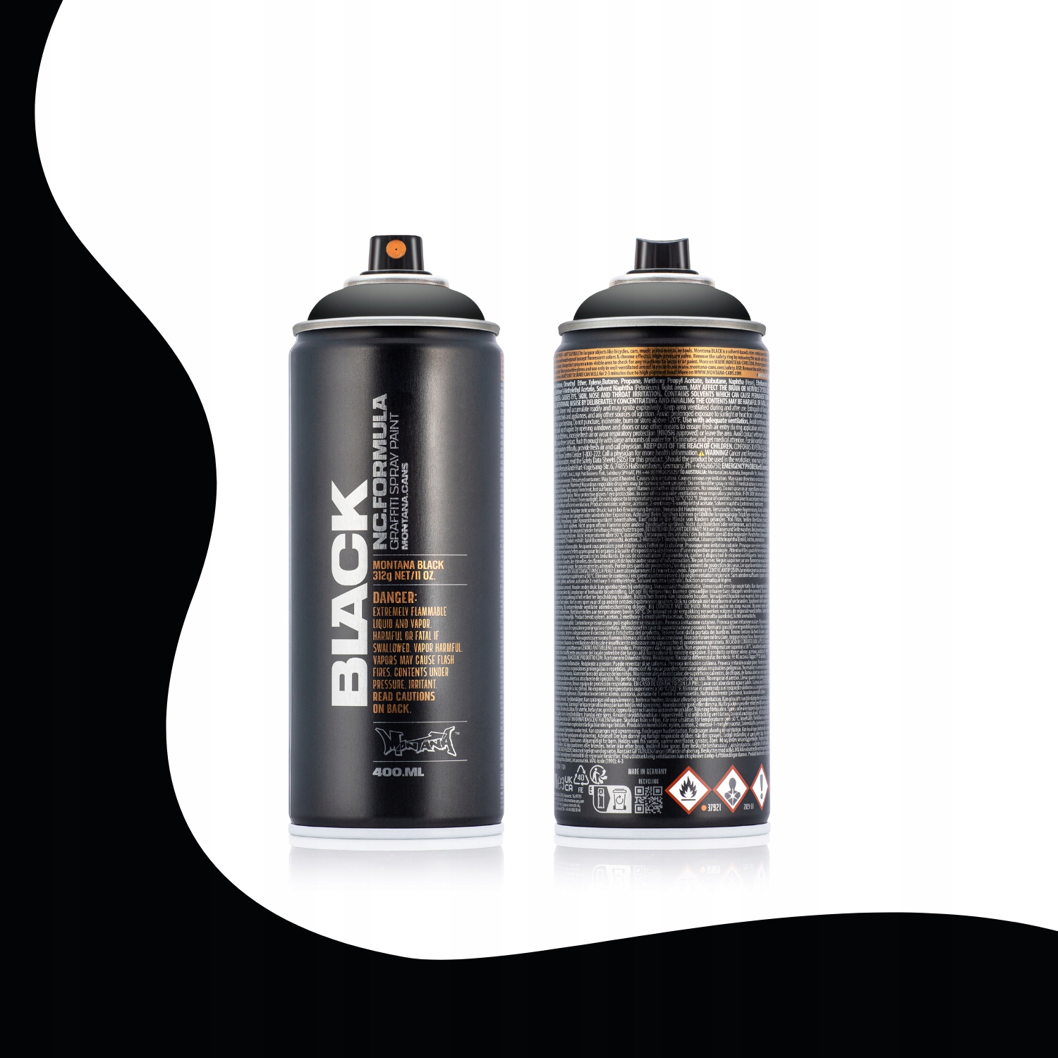 Farba w sprayu Montana Black Blk 9001 Black 400 ml