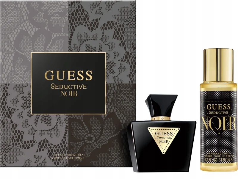 Guess Seductive Noir toaletní voda 75 ml Fragrance Mist 125 ml