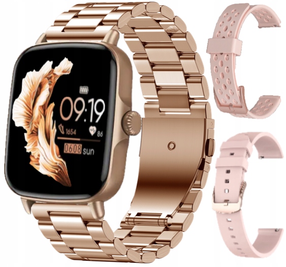 

Smartwatch Damski Zegarek Rozmowy Cykl Sen 3 Paski