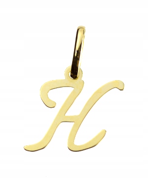 

Literka "h" Zawieszka Złota 333