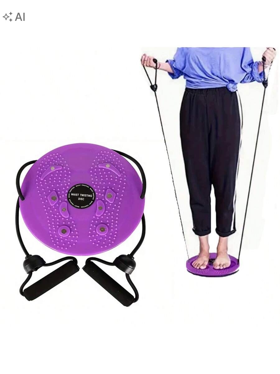Shein Fitness Twister W Kolorze Fioletowym Purple 1ŁA