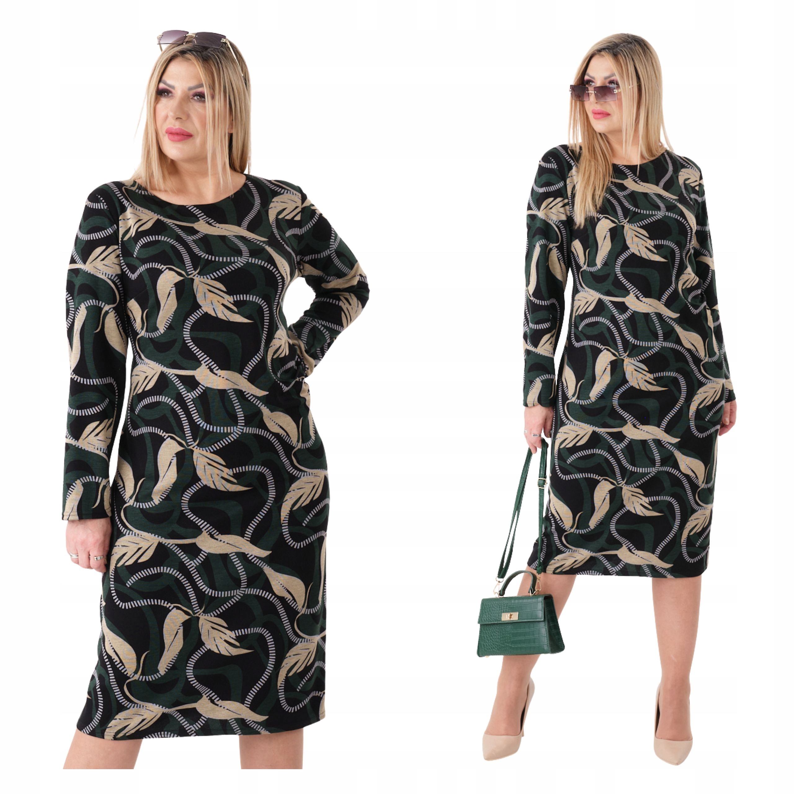 Sukienka damska elastyczna z marszczeniem Polski Producent duże rozmiary