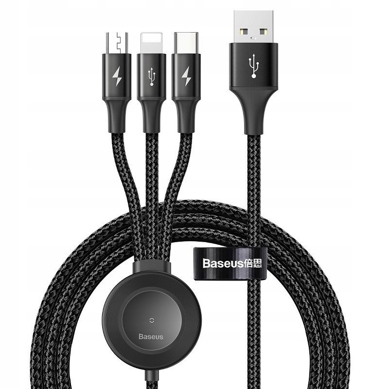 

Kabel Usb 3w1 Baseus Star Ring do Apple Watch 1.2m