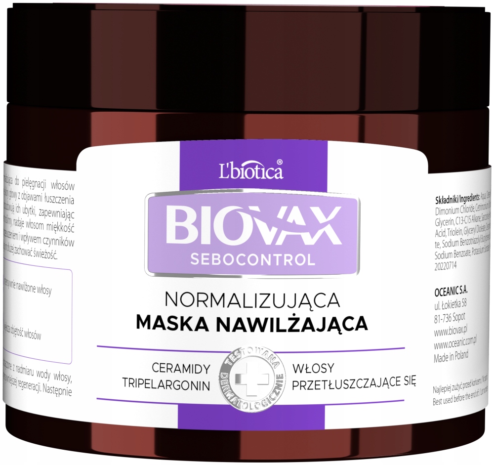 

Biovax Sebocontrol Normalizująca maska seboreguluj