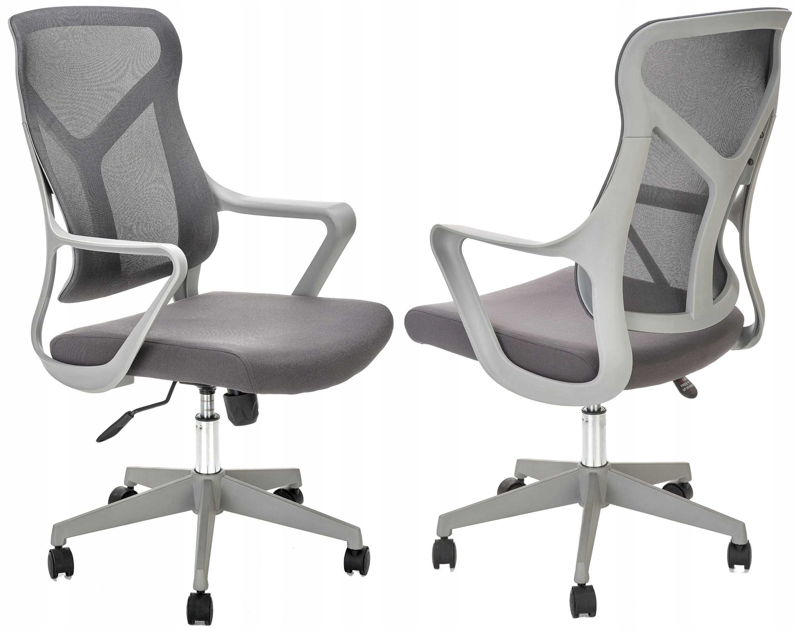 

Krzesło biurowe obrotowe Szare Santo siatka Halmar