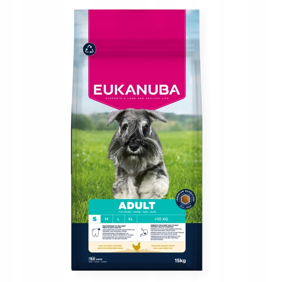 Eukanuba Adult s Kuřecím Masem 15kg Suché Krmivo Pro Dospělé Psy Malých Plemen