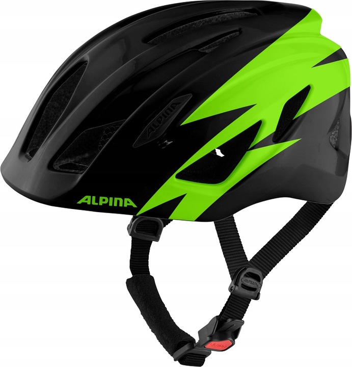Dětská cyklistická přilba Alpina Pico Black Green Gloss 50-55 cm