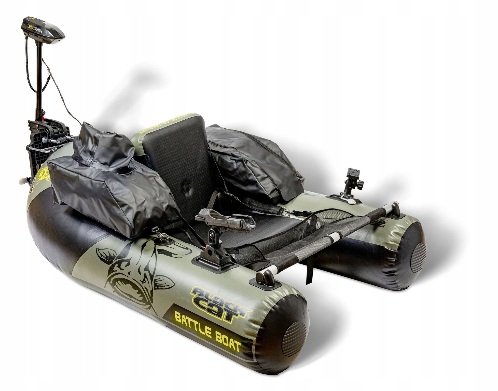Plovák Black Cat Battle Boat S Motorem 24lbs