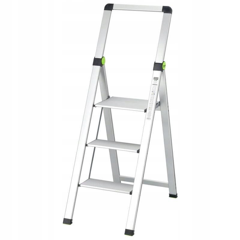 Schodíky Slim, 3-stupne s držadlom, Stalco Perfect