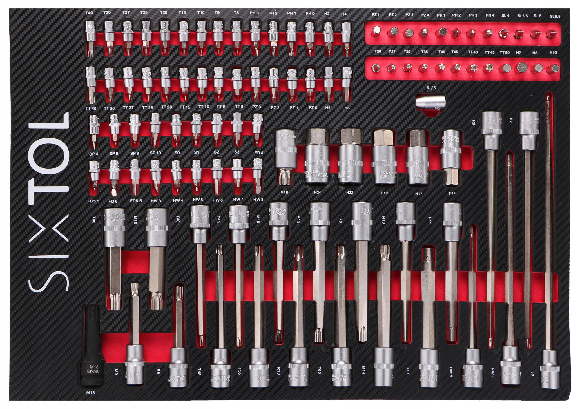 Modul s náradím do dielenského vozíka Mechanic Tool Tray 2, 102 ks