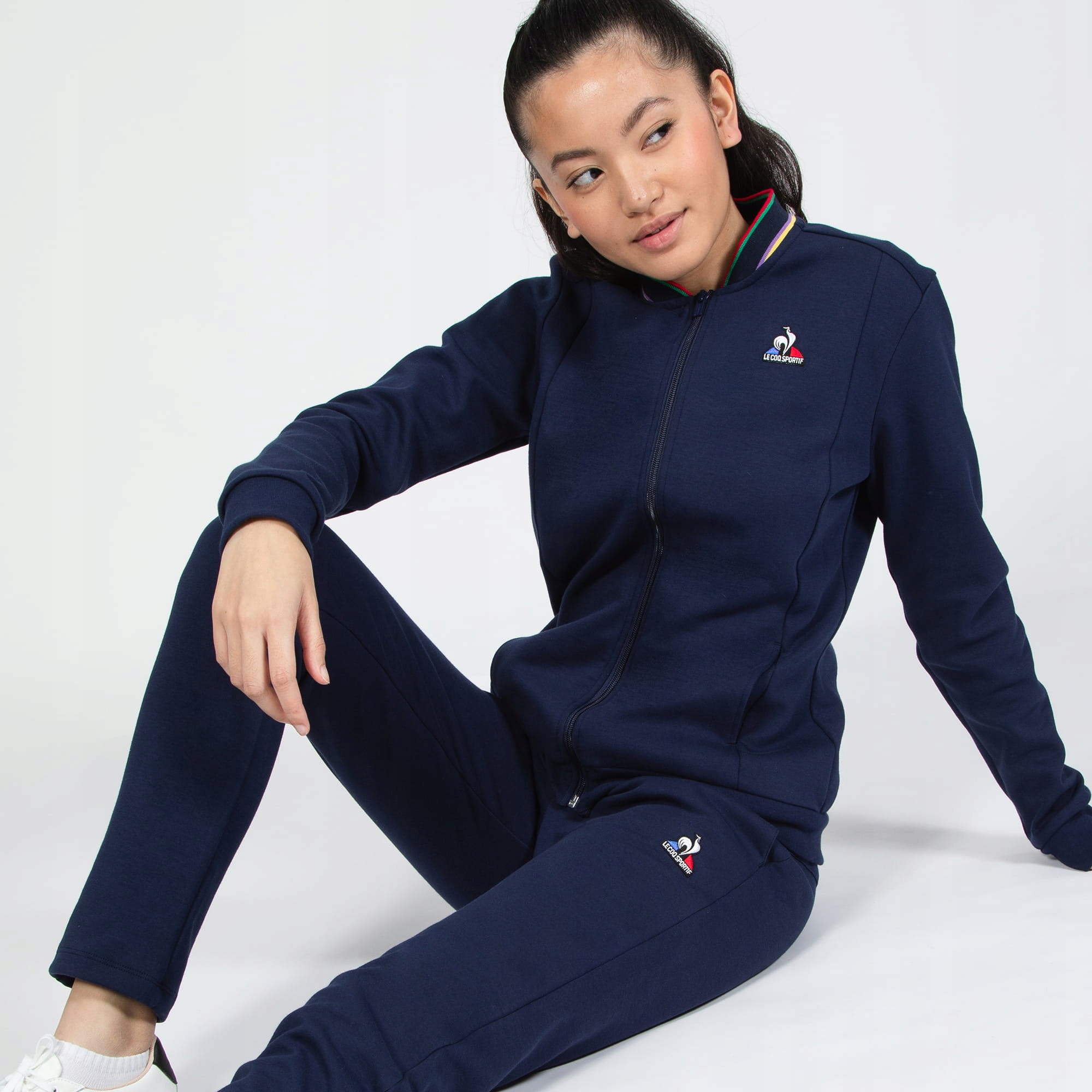 Le Coq Sportif Spodnie damskie 2220663 granatowe M